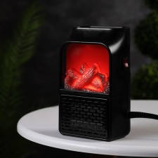 Portable heater Luazon LTO-09, 500W, 23 m², 2 modes, black, cord