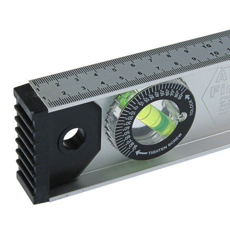 Aluminum tundra level "Rail", 3 eyes (1 rotary), 1800 mm-3