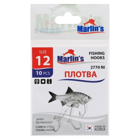 The hook Marlin’s Roma 2770 NI No. 12, 10 pcs.