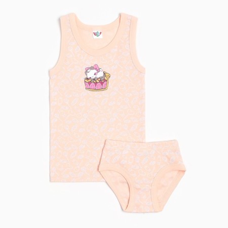 Kit (T-shirt, panties) for girls A.31192, height 86 cm, color light-first