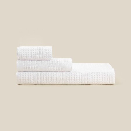 Waffle towel SL Home: Chess "Blanc de Blanc" 100x180 cm, 100% cotton, 350 g/m2-3
