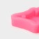 Mold "Christmas tree", silicone, 10 × 9.5 × 1 cm, pink color