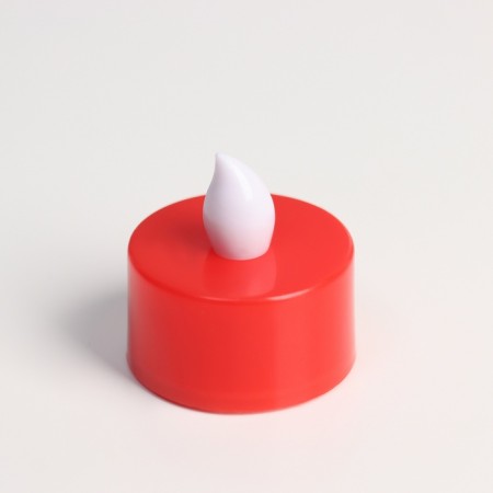 LED candles, spinkers Led Risalux “Make lighter” set of 4 pcs., Red, RGB, 3.5 × 3.5 × 4 cm-3