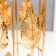 Summary Metal for 1 candle "Golden leaves" cylinder 19x9x9 cm
