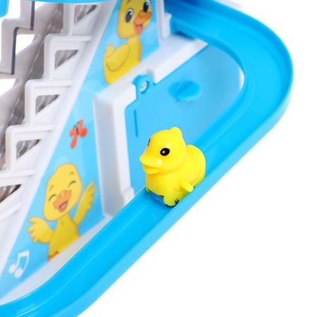 Developing toy "Ducks on the ladder", light and sound effects, 6 ducks in the kit-4
