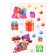 Developing gaming set "Funny New Year", stickers glow in the dark