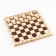 Wooden checkers 24 pcs, d-2.5 cm, h-0.65 cm, without a field