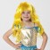Wig mermaid yellow, length 60 cm