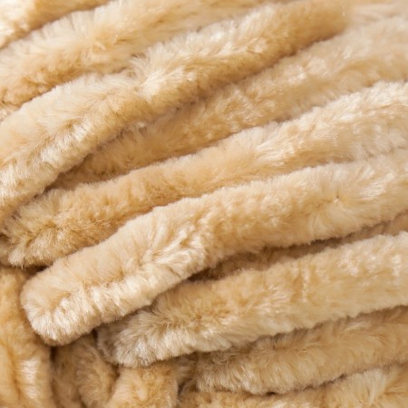 Yarn "Chenille" 100% micropoliester 90m/100g (547 beige)-2