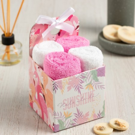 Set of terry towels Ethel Tropic 30x30 cm-4pcs, 100% cotton 340 g/m2
