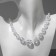 Beads "Classic" ovals for an increase, the color of the rainbow-white, 45 cm