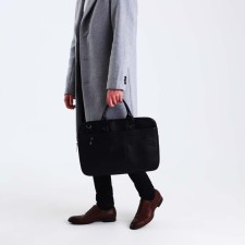 Male bag, black color