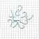 The hook Owner Pint Hook Blue No. 4, 10 pcs.