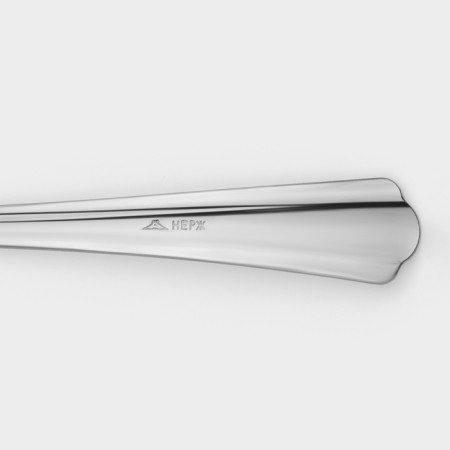 Diningral fork "New", h = 19.8 cm, thickness 1.2 mm, simplified processing, silver color-3