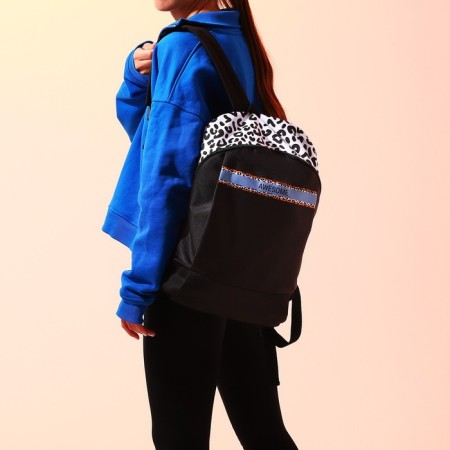 Backpack school textile Awesome, 46x30x10 cm, vertical pocket, black color-9
