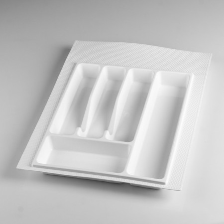 Tray for cutlery, 400 mm, white