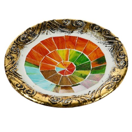 Decorative Elisha plate Ceramics 14x14x3 cm-3