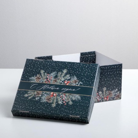Folding box "Happy New Year", 31.2 x 25.6 x 16.1 cm, New Year-3