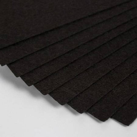 Soft felt "black" 1 mm (set of 10 sheets) A4 format format-3
