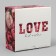 Gift folding box, packaging, "love", 15 x 15 x 7 cm