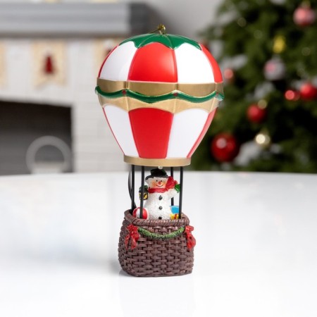 LED figure "Blill with a snowman" 8 × 8 × 16 cm, polystone, batteries LR44x2, glow warm white-1