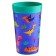 Children's glass with decor, 380 ill., Green color