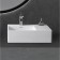 ABBER STEIN AS2644 L sink, suspended, 560x385x160 mm, left, artificial stone