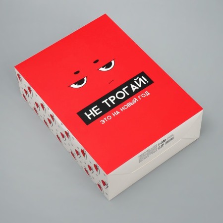 Folding box "with NG", 22 x 30 x 10 cm, new year-2