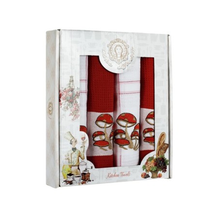 A set of wuffed napkins Diva Afrodita "Mushrooms", size 45x65 cm, 4 pcs-1