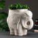 Figure Kashpo "Elephant Medium", aged 6l/ 37x26x35cm