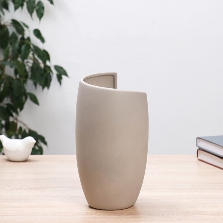 VAZA Ceramics Table "Bruno" 23x11 cm, gray-2