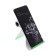 Luazon phone stand, folding, reinforced, adjustable height, white/green