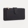 Women's wallet on the button, black color