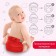 Reusable diaper, red color