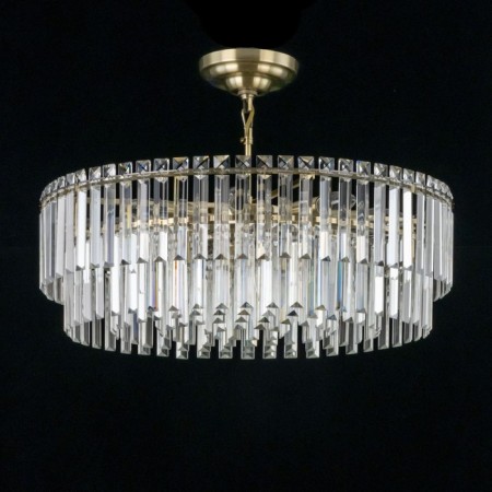 Suspended chandelier Citilux “Foundation” CL303223, 12X60W, E14, brown color-6