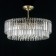 Suspended chandelier Citilux “Foundation” CL303223, 12X60W, E14, brown color