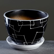 Pot floral illusion black 1.65 liters
