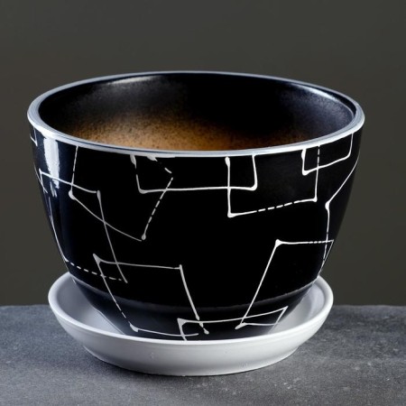 Pot floral illusion black 1.65 liters