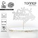 New Year's topper "Happy New Year!", Deer, silver color