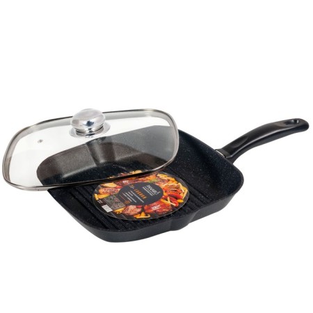 Panairo lordom grill pan, with a lid, size 27x27 cm