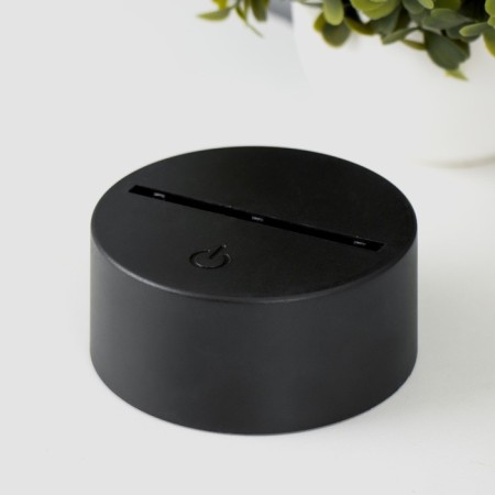The base of the lamp with DPD LED 16 colors USB black 10x10x3.5 cm Risalux-1
