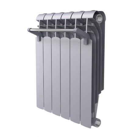Radiator of heating radiator 6 sections, 16 x 415 mm, gray-1