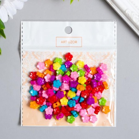 Beads for creativity plastic "Color Micenics" set of 150 pcs 0.4x0.9x0.9 cm-3