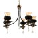 Lyra chandelier 5he27 40w Black 60x60x85 cm Bayerlux