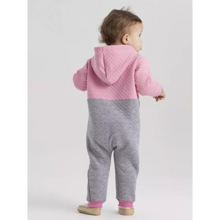 Combineson children's insulated tops "Capitane", height 62 cm, gray/pink color-2