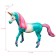 Figure "World of Fantasy: azure unicorn with a colored mane"