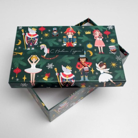 A set of gift boxes 5 in 1 "Nutcracker", 32.5 x 20 x 12.5 - 22 x 14 x 8.5 cm, New Year-8