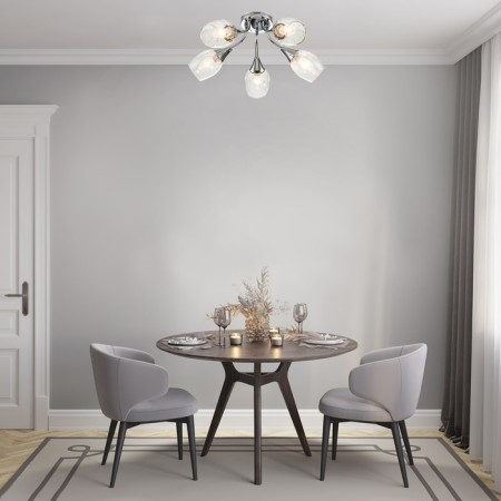 Ceiling lamp 5x40W E14, size 50x50x20 cm-4