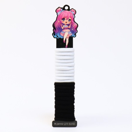 Hair gum "Cute" 20 pcs., Diam 2 cm-1