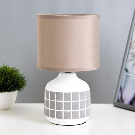 Glykeria table lamp E14 40W white-gray 15x15x27 cm Risalux
